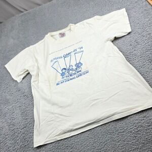 Vintage 1994 Oneita Museum of Science and Industry Chicago T Shirt Mens L White